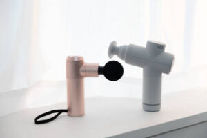 Relieve constipation with a massage gun